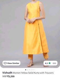 Vishudh Kurta Set(Size:S)