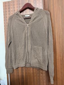 Hooded Knit Cardigan