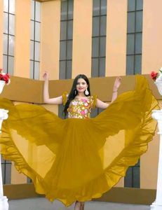 Anarkali Gown For Haldi Ceremony