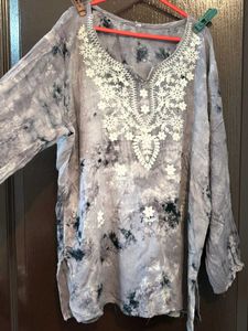 Tie-Dye Tunic with Embroidery