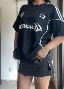 Oversized Graphic Y2k Shirt