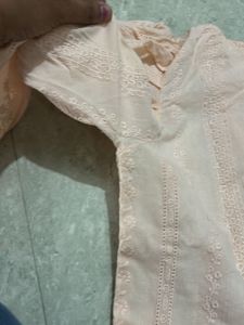 Chikankari Peach Top