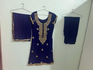 Navy Blue Salwar Kameez Suit