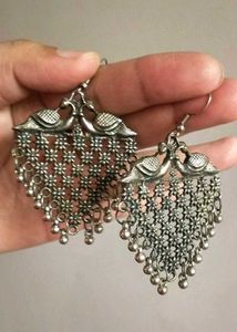 5 Earrings Combo, Oxidised Silver Earring