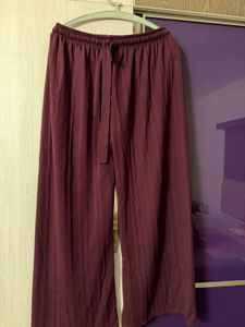 Maroon Palazzo Pants(Unused)