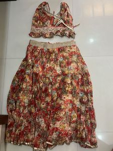 Floral Skirt &amp; Top Set