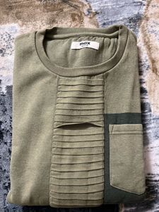 Olive Green Pullover Sweatshirt