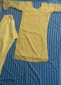 Yellow Floral Kurti