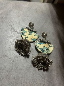 Floral Jhumka Earrings