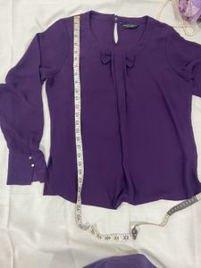 Elegant Purple Blouse