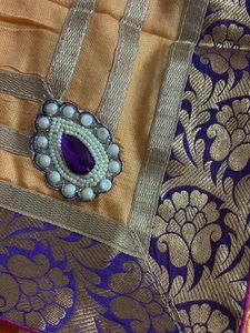 Heavy Saree With Banarasi Border