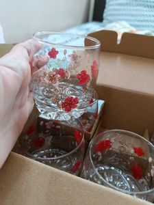 Rose Design Glasses 200ml