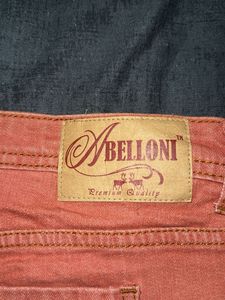 Abelloni denim mini shorts