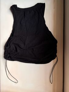 Black Halter Neck Top