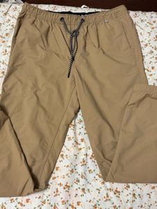 Khaki Drawstring Joggers