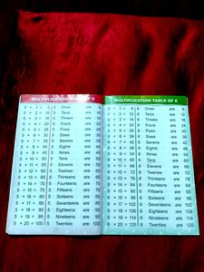 Table Book For Learning