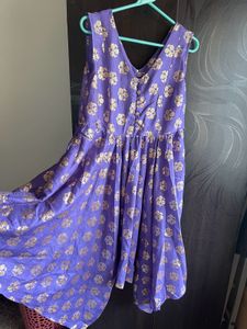 Purple Asymmetrical Kurta