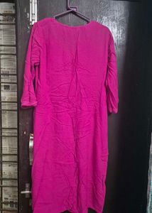 Pink Embroidered Kurta