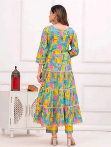 (Our New Bestselling) Colorful Anarkali Suit Set