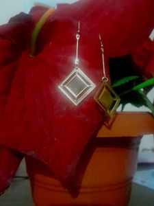 Geometric Drop Earring(Gold)