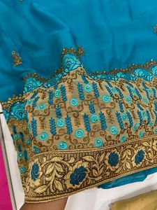 Women Plus  Size Saree With Blouse 4xl