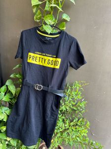 Westside Studiowest Black T shirt Dress