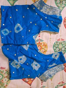 Preloved- Silk Saree With Stitched Blouse