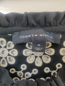 Dress In Eyelets - Deep Blue Colour - Knit