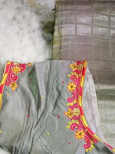 Chanderi Fancy Cotton Saree