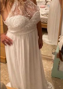 White Lace Detail Dress
