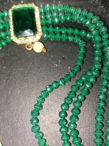 Green Beaded Necklace set