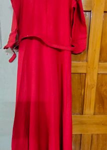 Red Long Gown(Size&#34;XS&#34;)