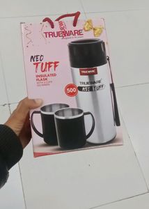 Trueware Insulated Flask With 2 Cups
