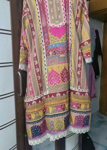 New A_line Muslin Kurta Set