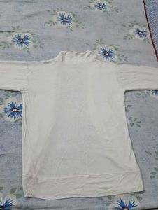 White Open Cardigan