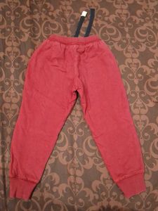 Boys Red Joggers
