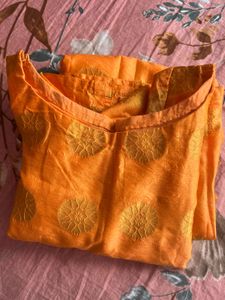 Festvie Kesariya Colour Kurta