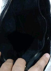 Vintage Black Embellished Shoulder Bag