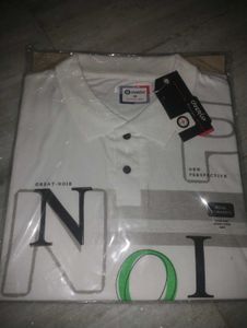 Overup White Polo - Size M Premium Quality 🙇🏻