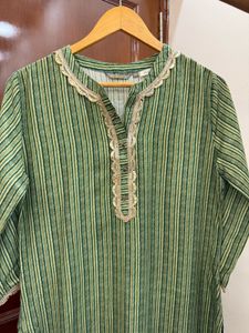 Green Kurta-Sharara Set &amp; Dupatta 🦚