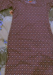 Purple Crepe Kurta