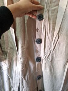 Beige Button-Down Cardigan