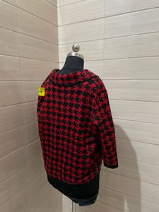 korean houndstooth sweater for women