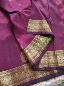 Coco Cola Brown Pure Silk Saree