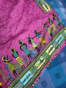 Women Pink African Print Kaftan Maxi Dress