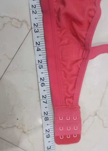 Coral Bra with Bow Detail