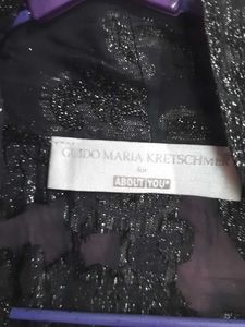 Vintage Sparkly Black Top