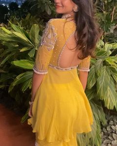 Stunning Omal Sindwani Designer Sharara Set 💛