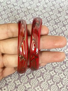 Red &amp; Gold Bangle Set
