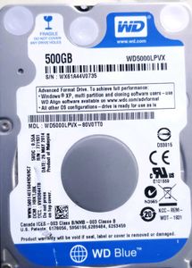 WD Blue 500GB Hard Drive